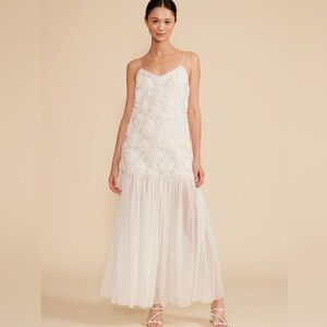 Lucy Paris Ivory Floral Maxi Dress